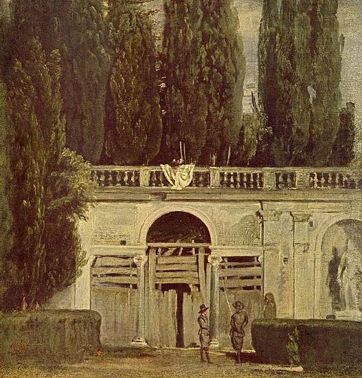 Diego Velazquez Im Garten der Villa Medici in Rom oil painting image